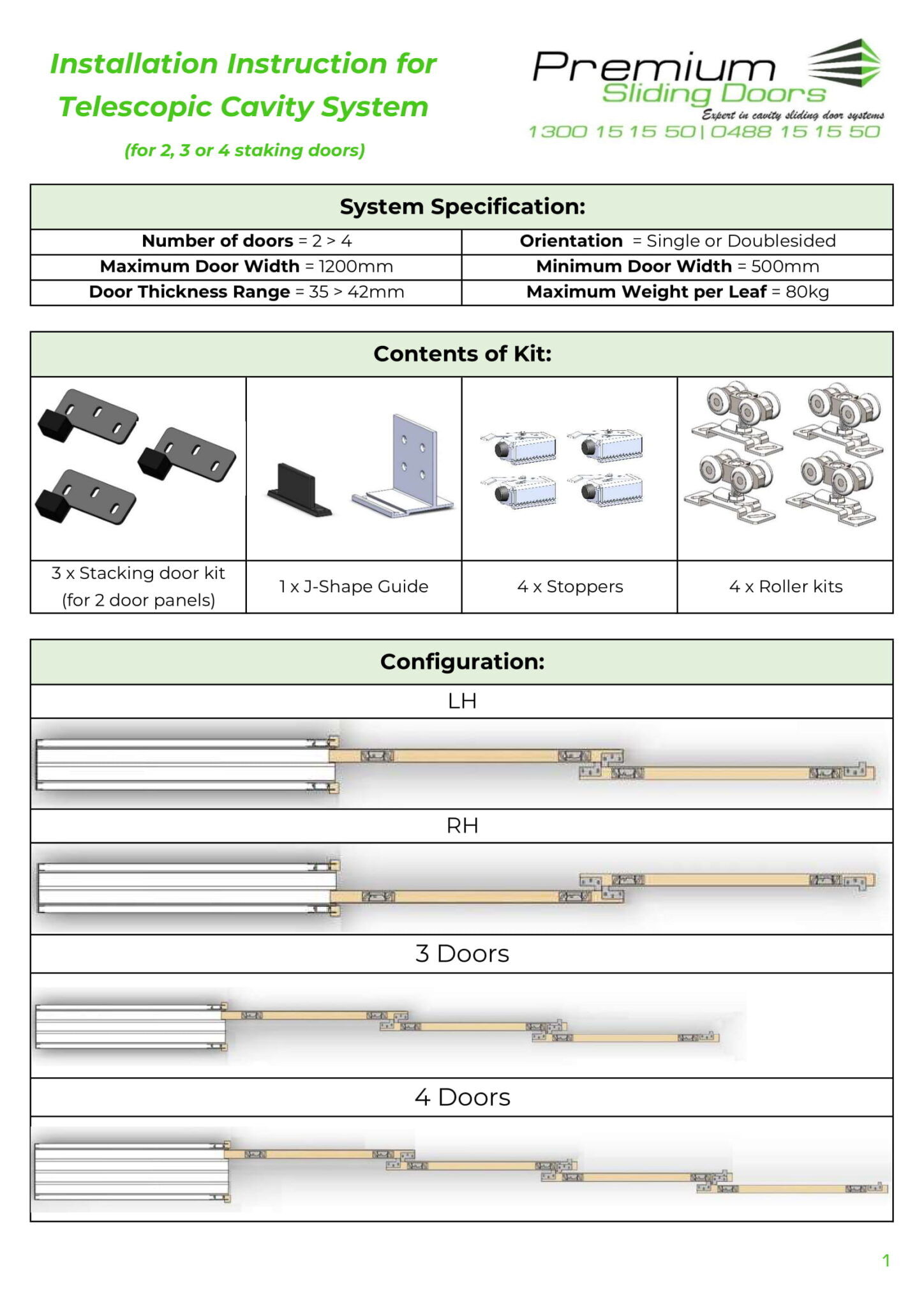 Drawings and Installation