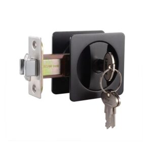 Premium Sliding Door Entrance Set Lock BLK