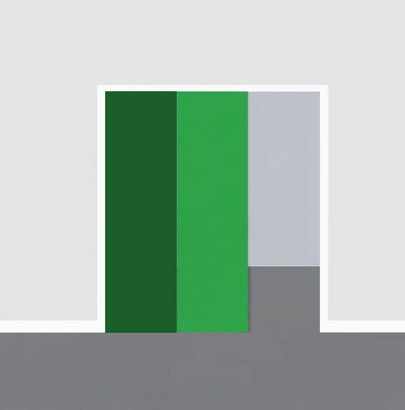 Telescopic (2 doors) cavity frame